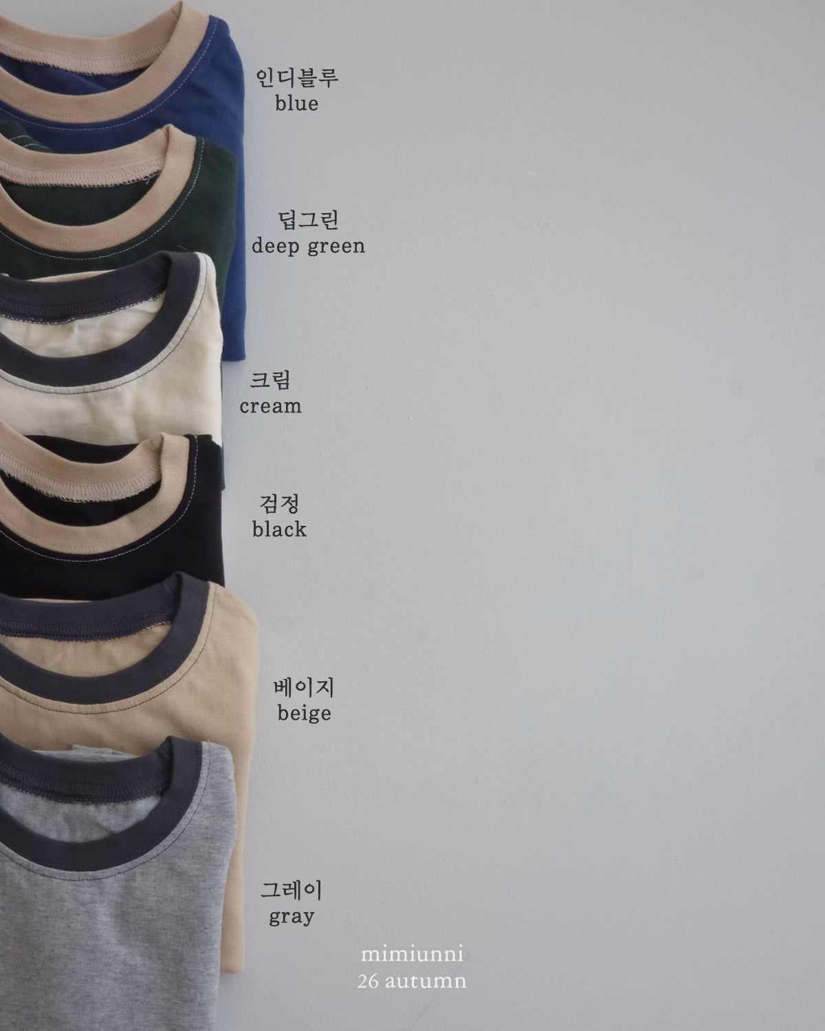 26FW| 必買 1+1  Point Cotton T-shirt \\2件同款只需要1件價錢//
