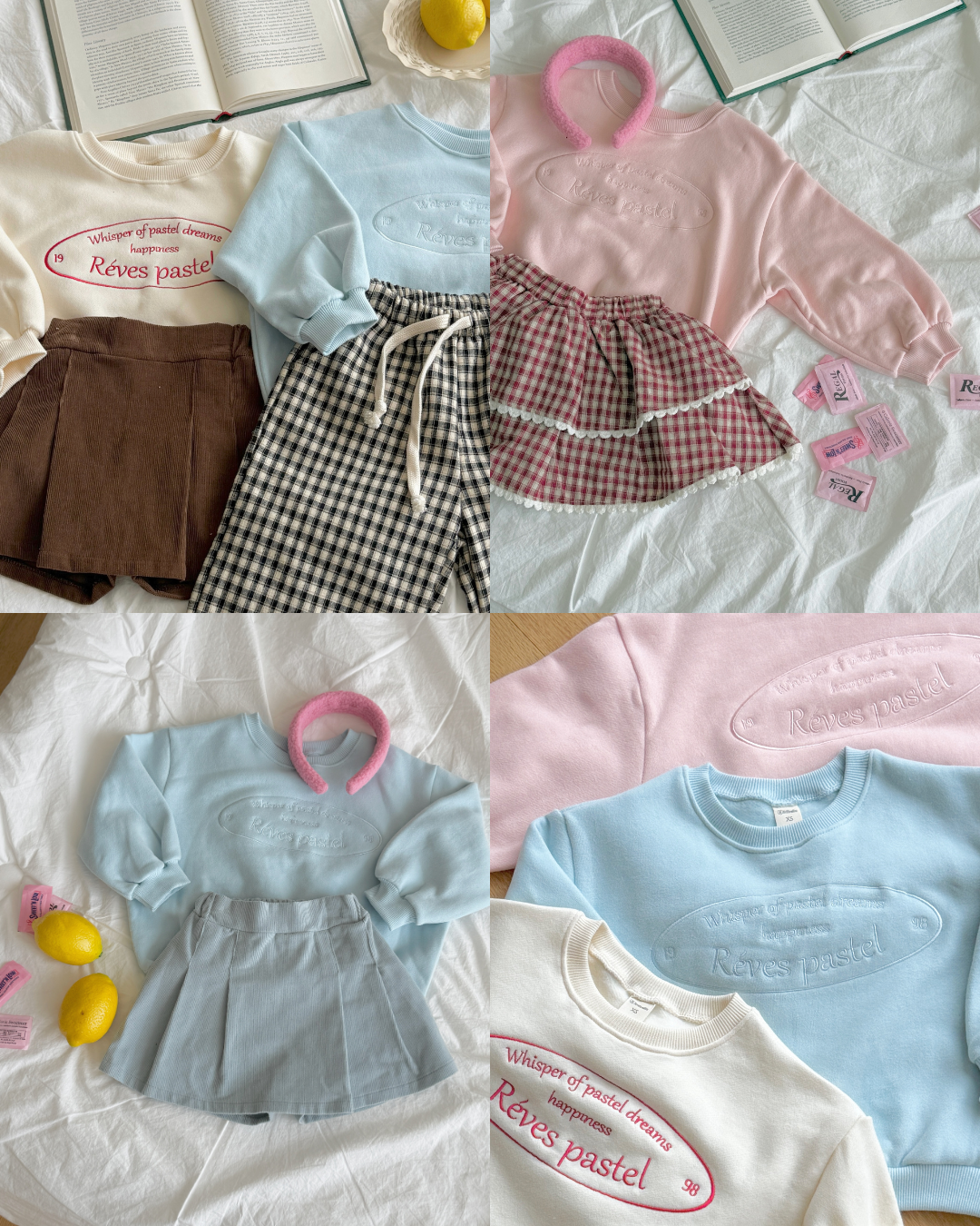 韓國童裝 25秋冬 | NB25411 Pasta MTM 親子裝 (KIDS)