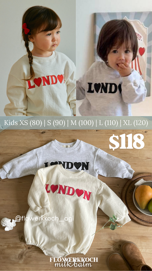 (花花谷團購限定 17/9或之前) 韓國童裝 25秋 | MK25333 Baby Suit London