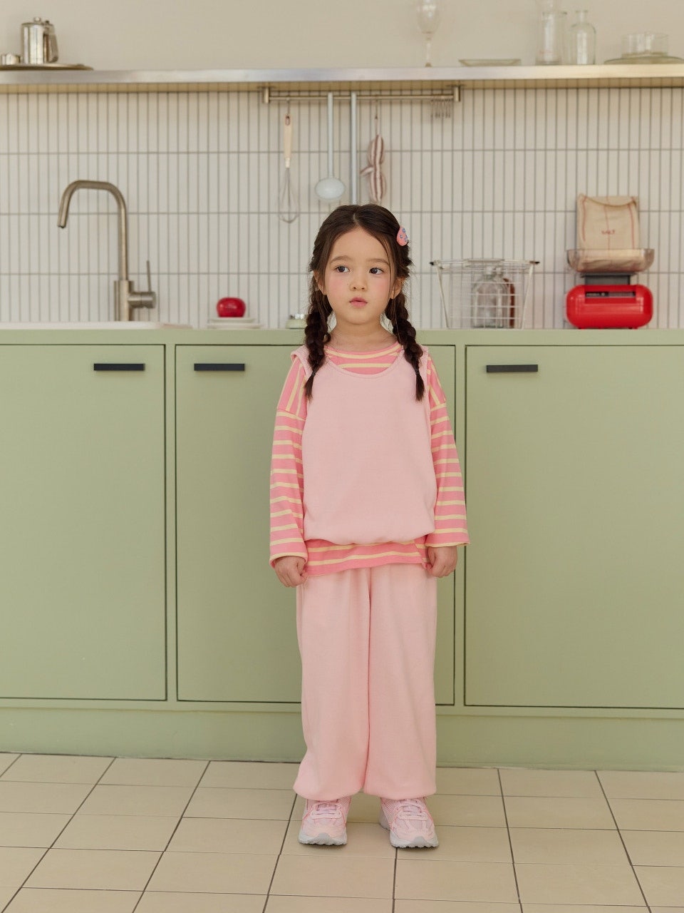 韓國童裝 26春 | DD05 無袖休閒套裝 (75~140cm)