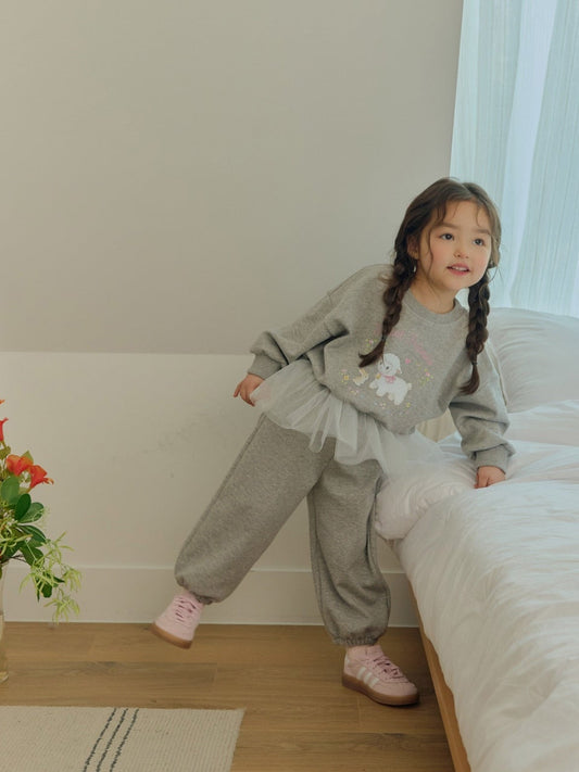 韓國童裝 26春 | DD38 羊羊蕾絲套裝 (75~140cm)