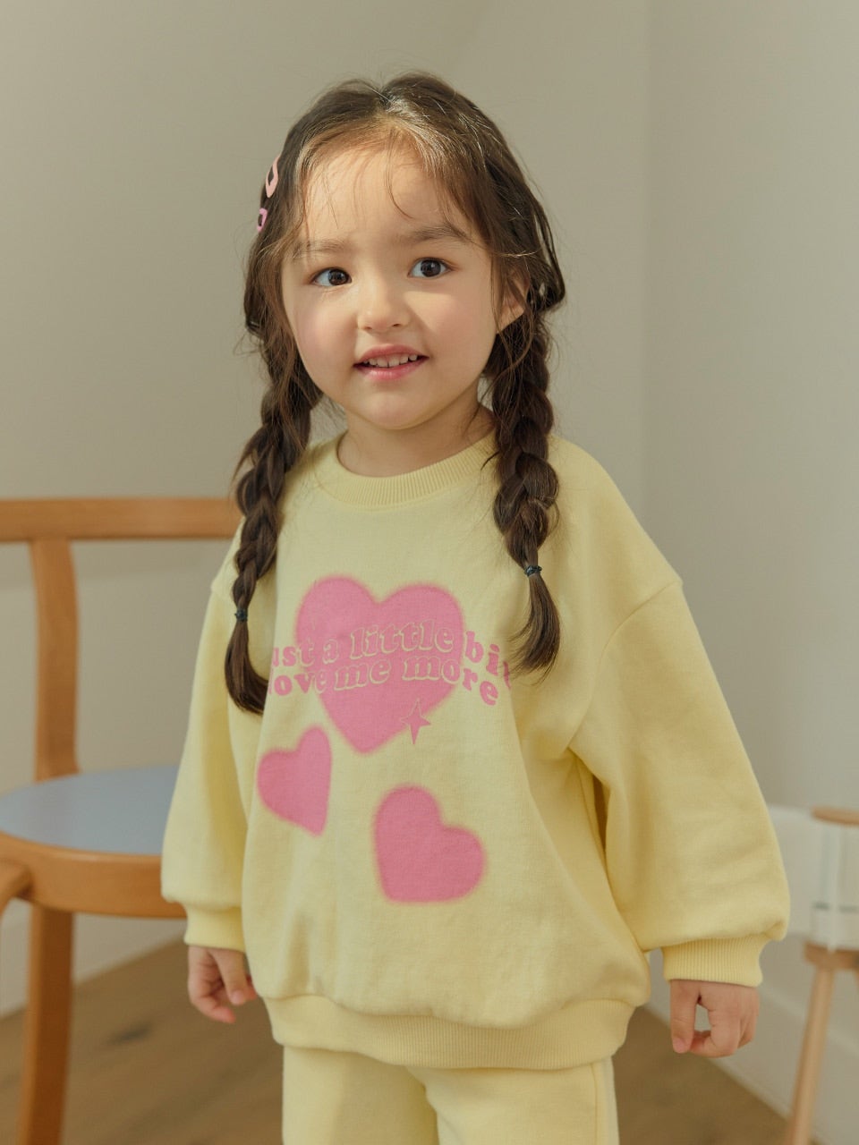 韓國童裝 26春 | DD03 愛心喇叭套裝 (75~140cm)