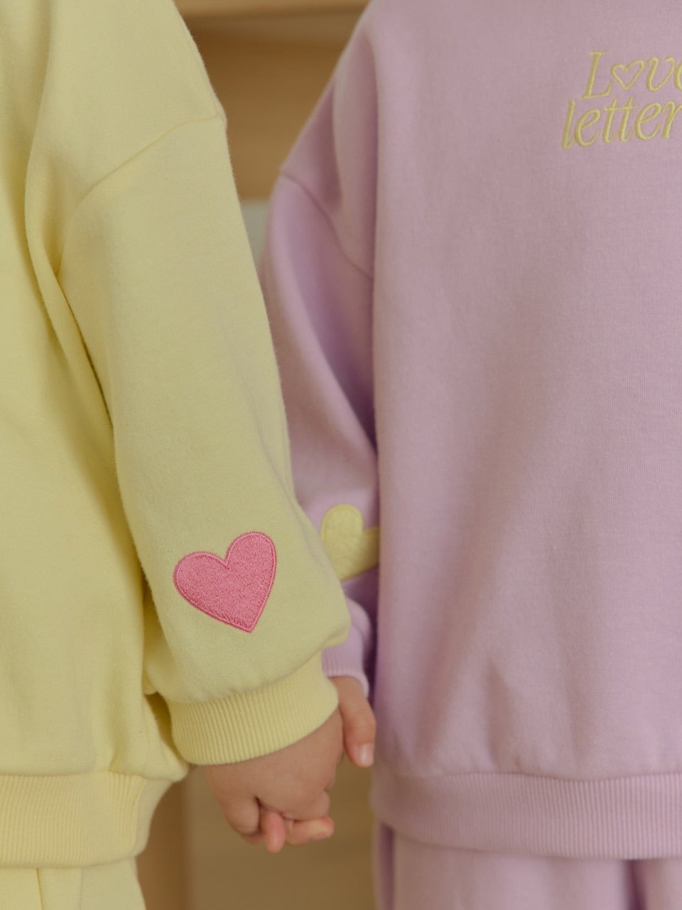 韓國童裝 26春 | DD04 愛心束腳套裝 (75~140cm)