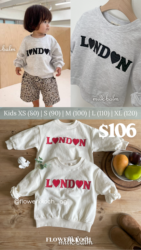 (花花谷團購限定 17/9或之前) 韓國童裝 25秋 | MK25334 London MTM