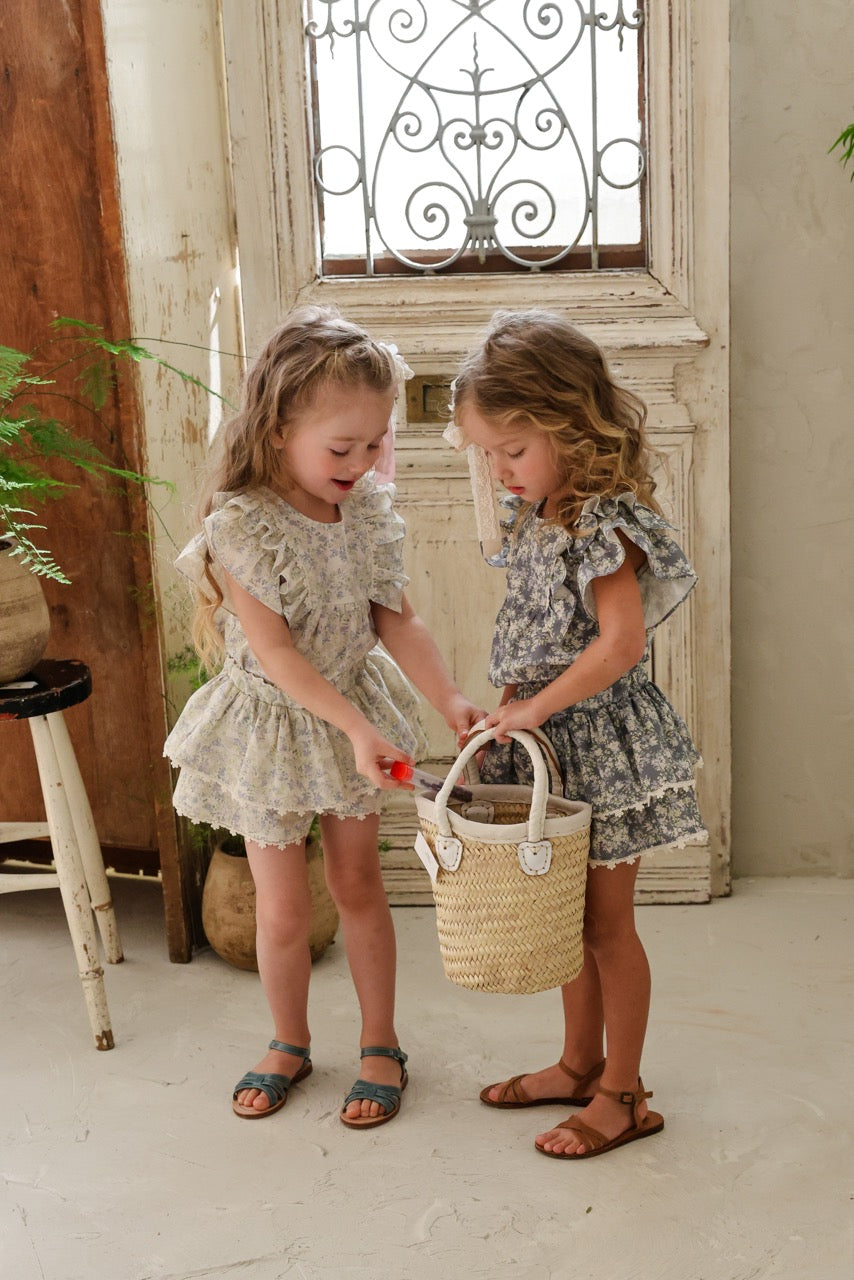 韓國童裝 26夏| FU08 Cyan Blouse 希安襯衫 (90-140cm)