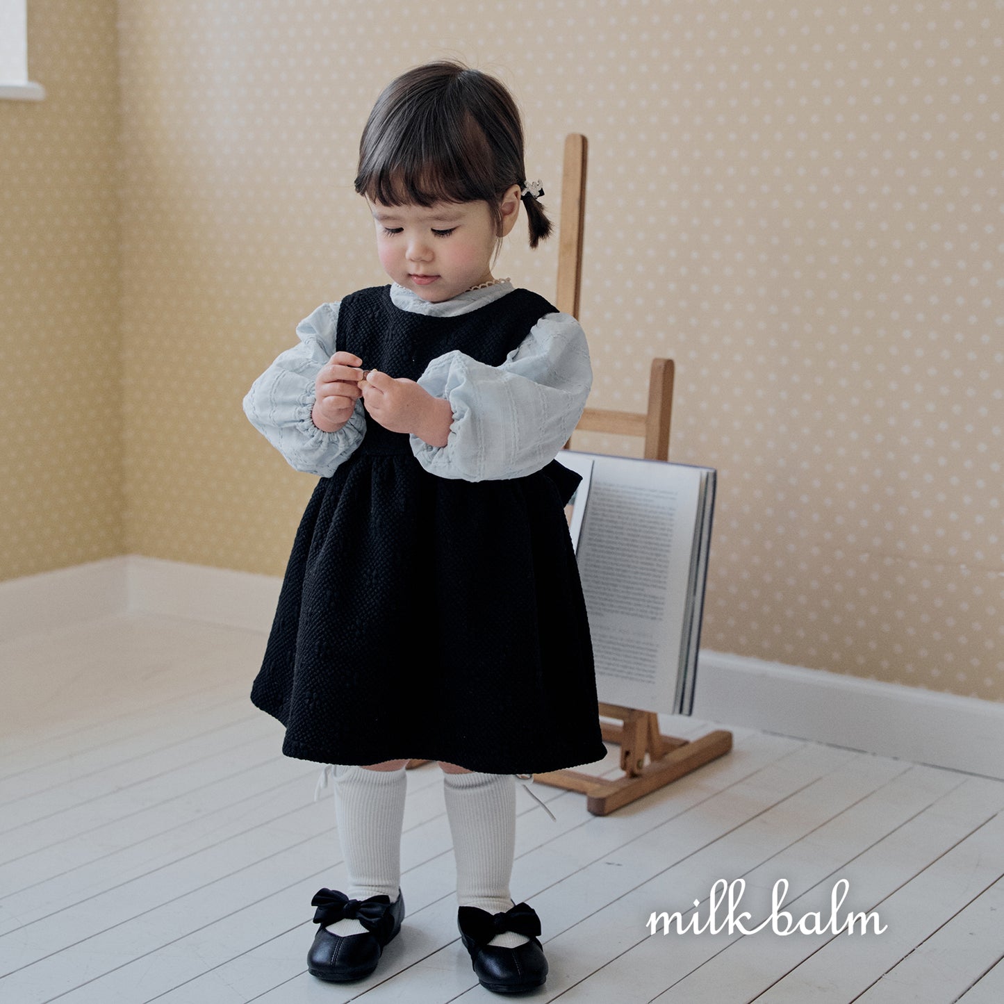 韓國童裝 26SS| MK14 Embroidery Garden OPS (75-125cm)