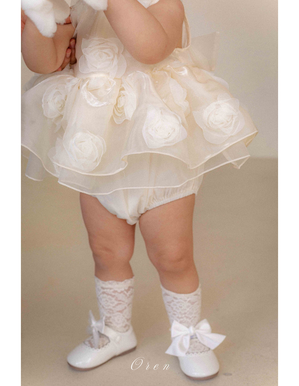 【現貨】韓國童裝 OREN Rose Baby Suit 寶寶百日之選