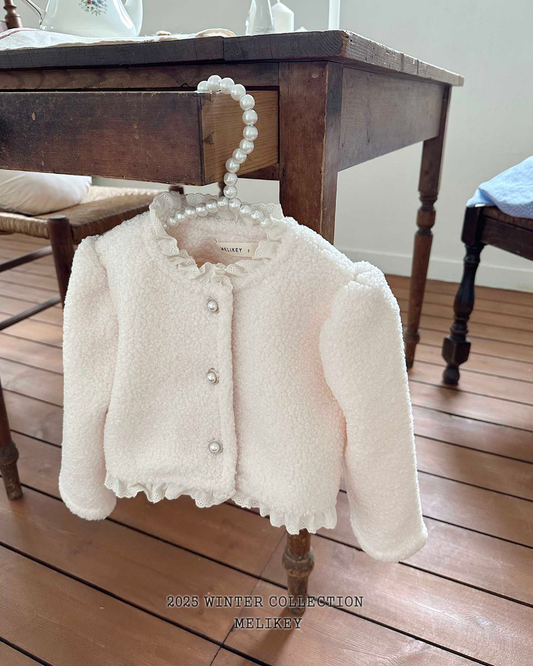 韓國童裝 25秋冬 | ME25419 Jacket (Ribbon Brooch不連)