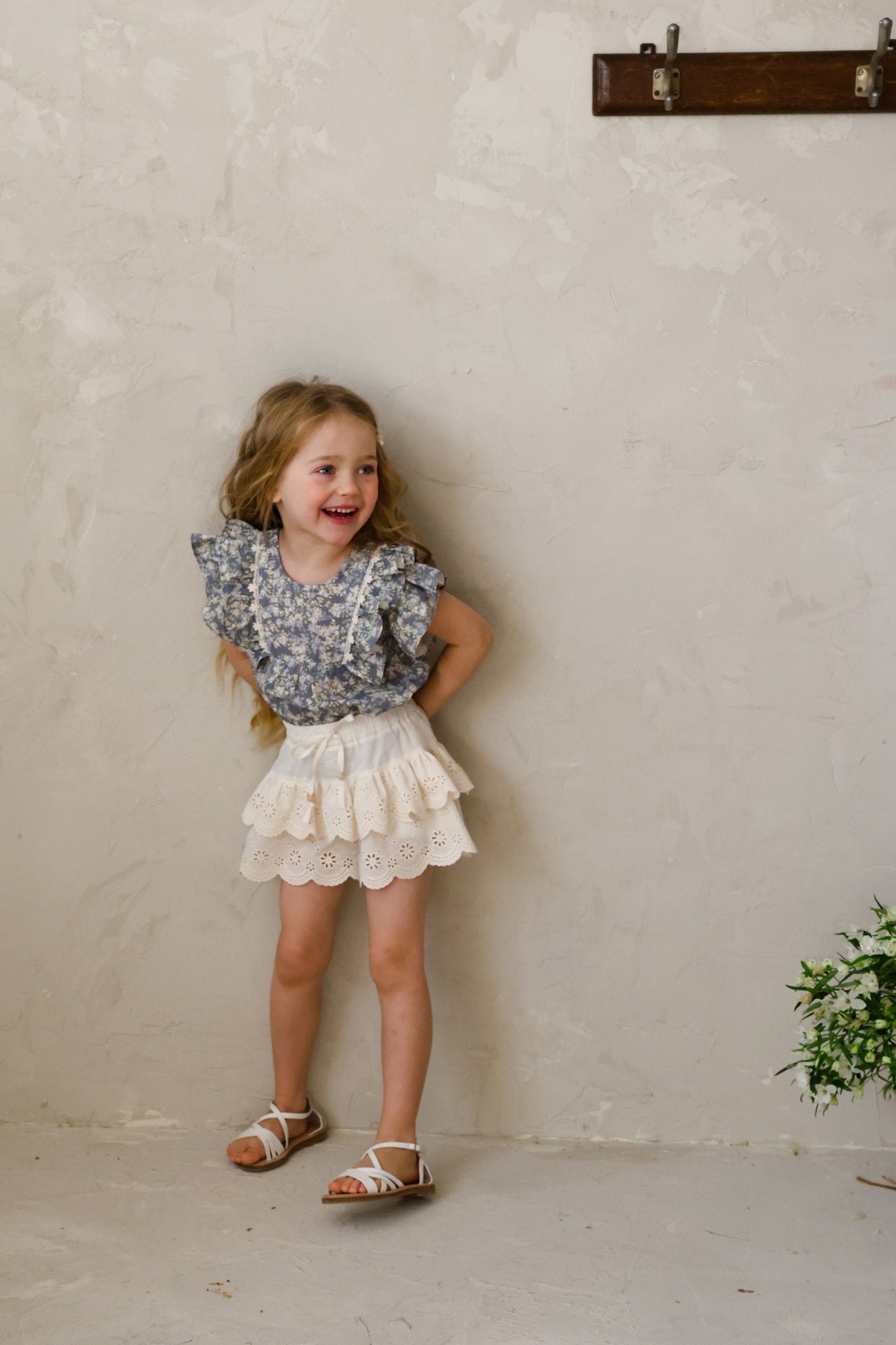 韓國童裝 26夏| FU08 Cyan Blouse 希安襯衫 (90-140cm)