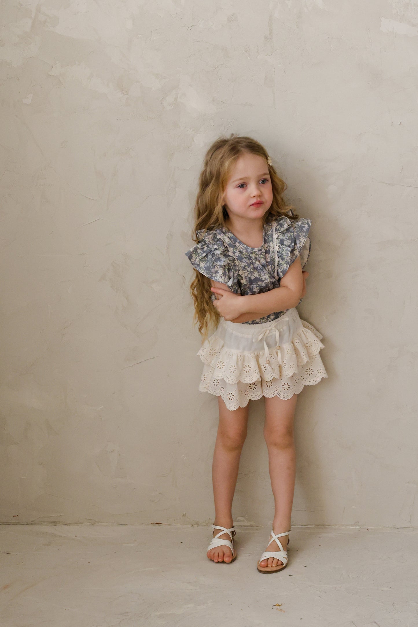 韓國童裝 26夏| FU08 Cyan Blouse 希安襯衫 (90-140cm)