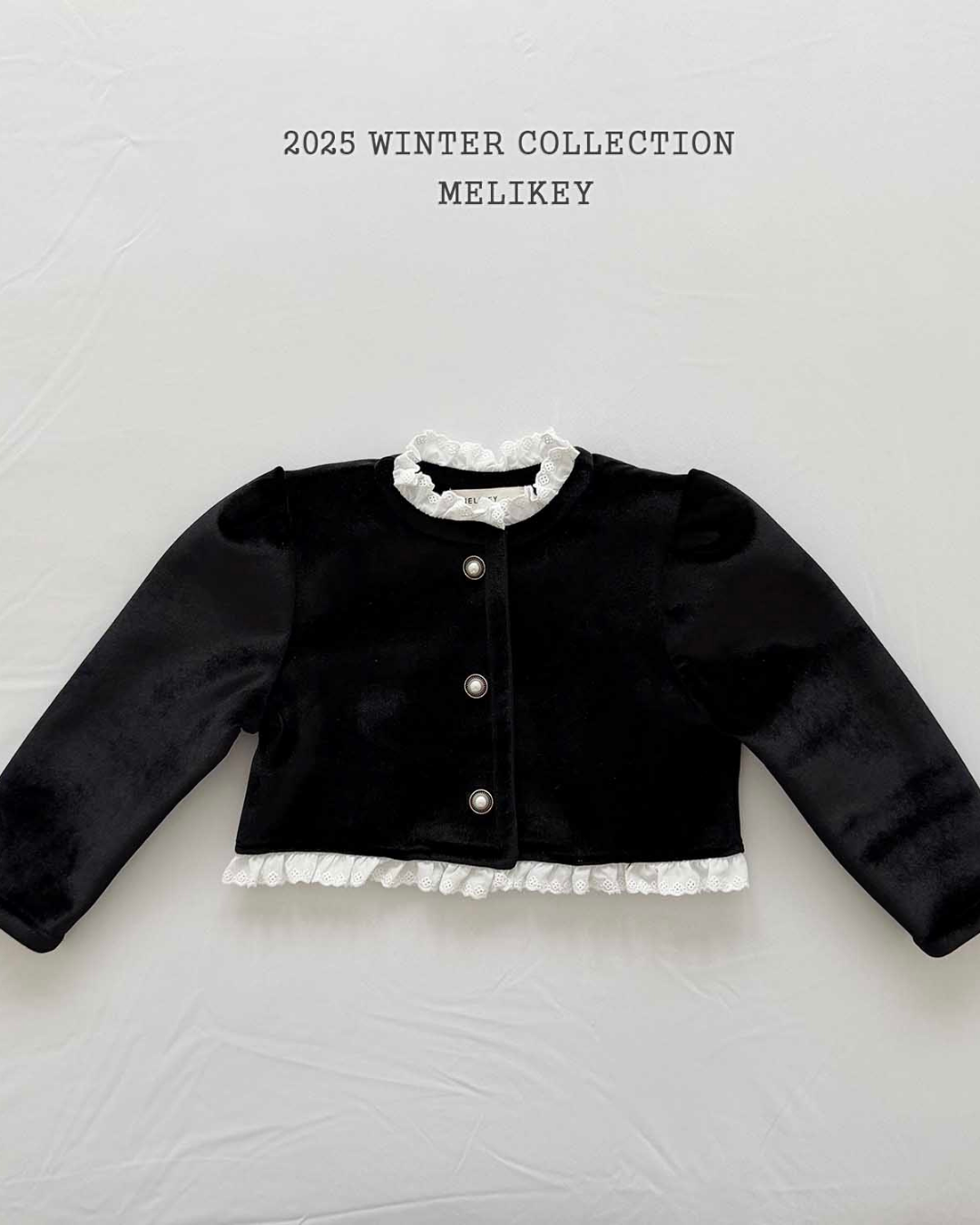韓國童裝 25秋冬 | ME25420 Jacket (Ribbon Brooch不連)