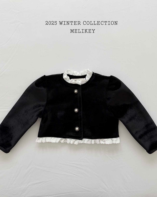 韓國童裝 25秋冬 | ME25420 Jacket (Ribbon Brooch不連)