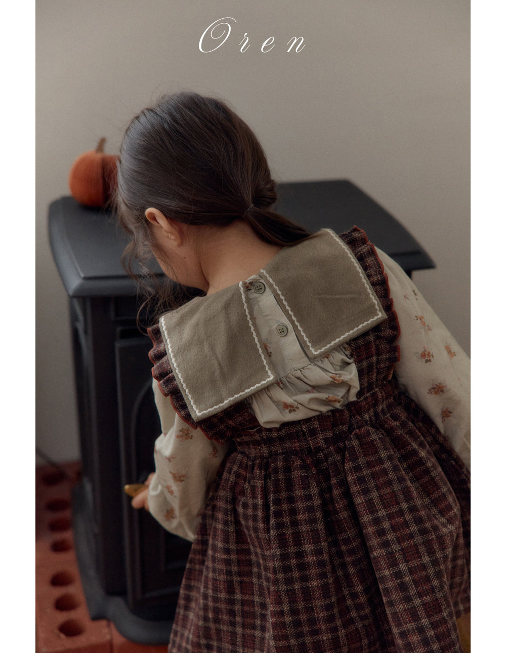 現貨▷ 韓國童裝 25秋冬 | OR25413 Nanette embroidered collar blouse