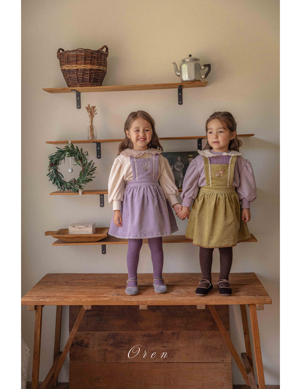 韓國童裝 25秋冬 | OR25416 Riley embroidered skirt