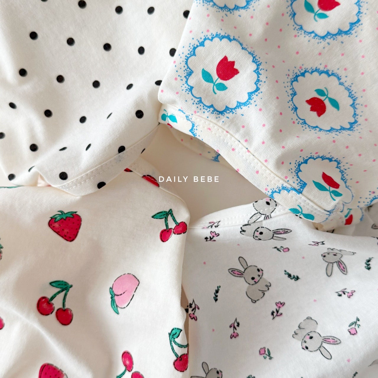 韓國童裝 26夏| DD17 Pattern Short Sleeve Tee (75-140cm)