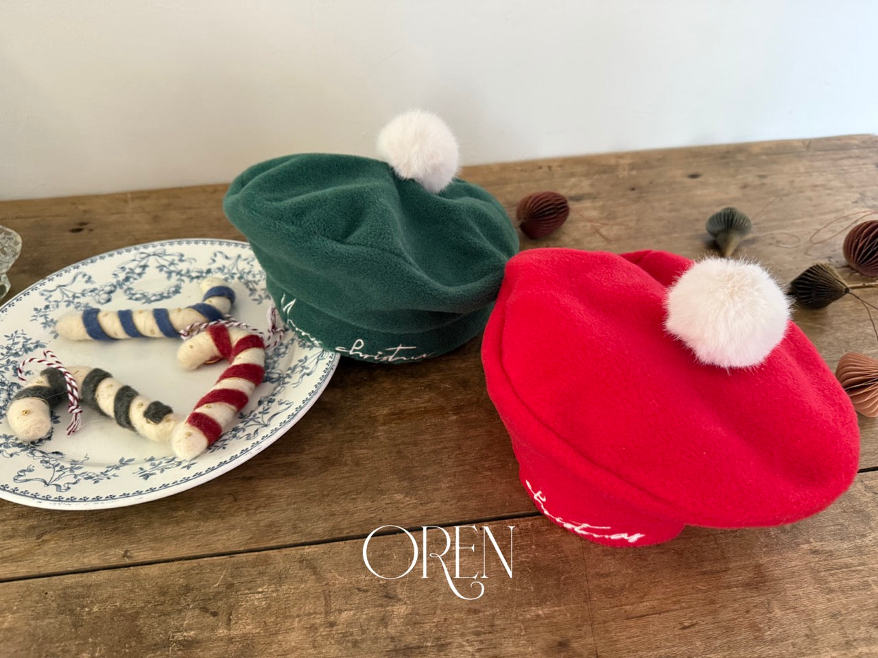 韓國童裝 25秋冬 | OR25506 聖誕款 Christmas Beret