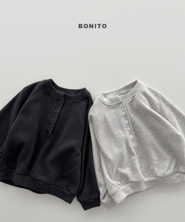 韓國童裝 26秋| BT25 Henley Neck Sweatshirt 衛衣 (80-140)