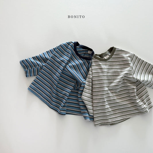韓國童裝 25秋| BT25321 STRIPE TEE