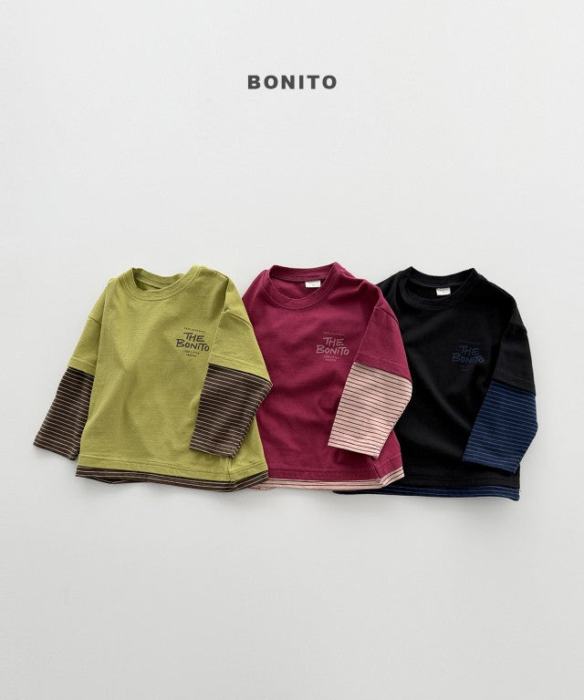 韓國童裝 26秋| BT09 Half Layered Tee 上衣 (80-140)