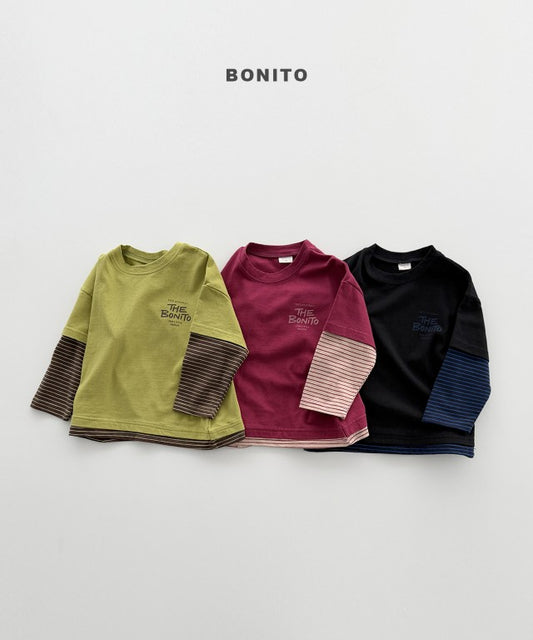韓國童裝 26秋| BT09 Half Layered Tee 上衣 (80-140)