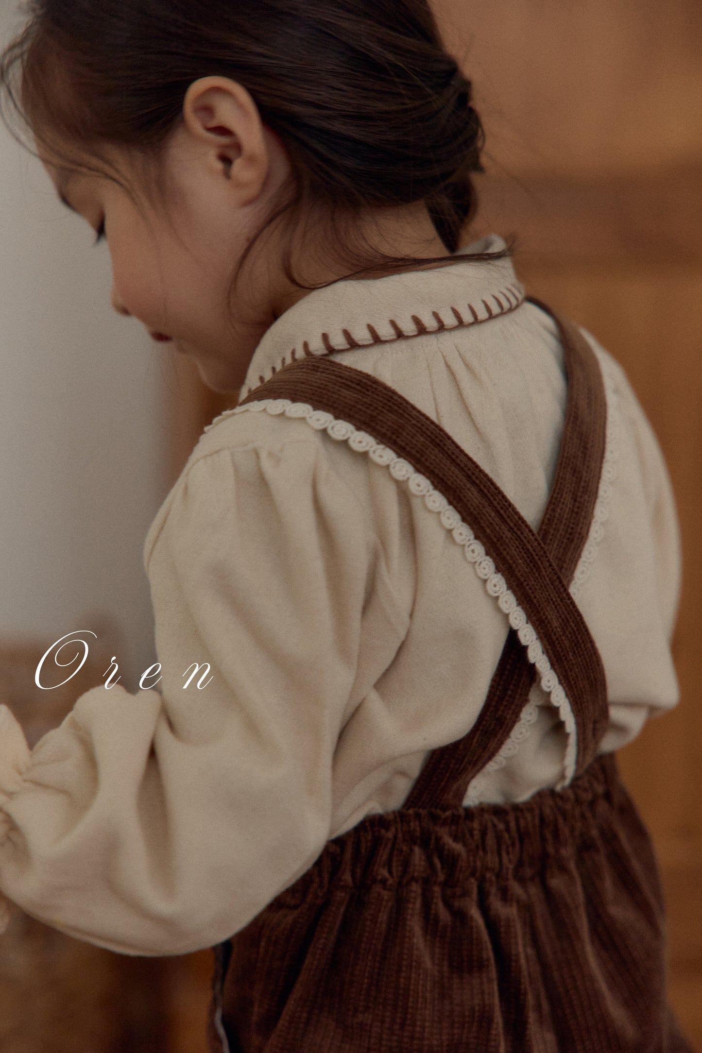 韓國童裝 25秋冬 | OR25409 Nanette Golden Overalls