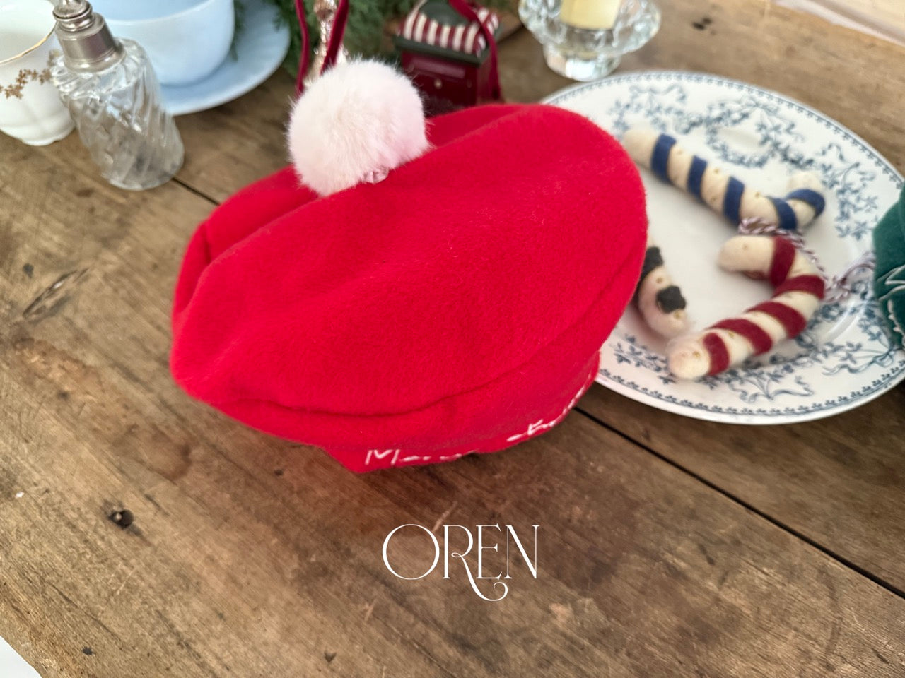 韓國童裝 25秋冬 | OR25506 聖誕款 Christmas Beret