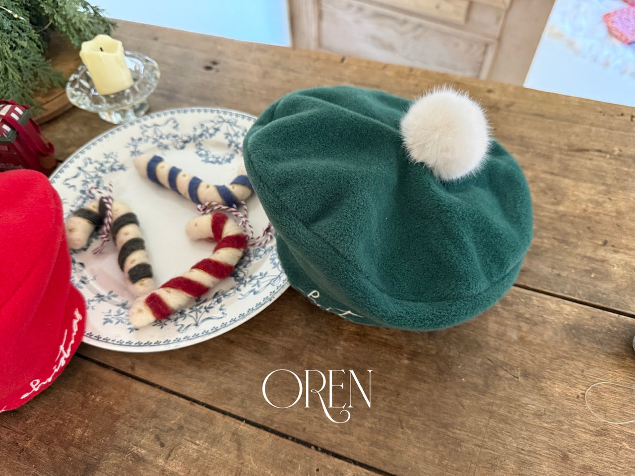 韓國童裝 25秋冬 | OR25506 聖誕款 Christmas Beret