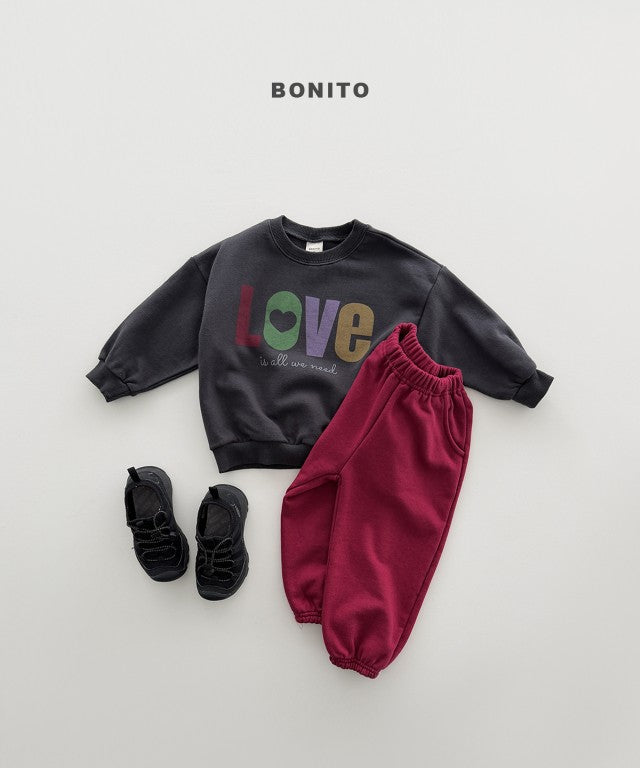 韓國童裝 26秋| BT32 Love Sweatshirt 衛衣 (80-140)