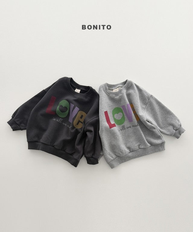 韓國童裝 26秋| BT32 Love Sweatshirt 衛衣 (80-140)