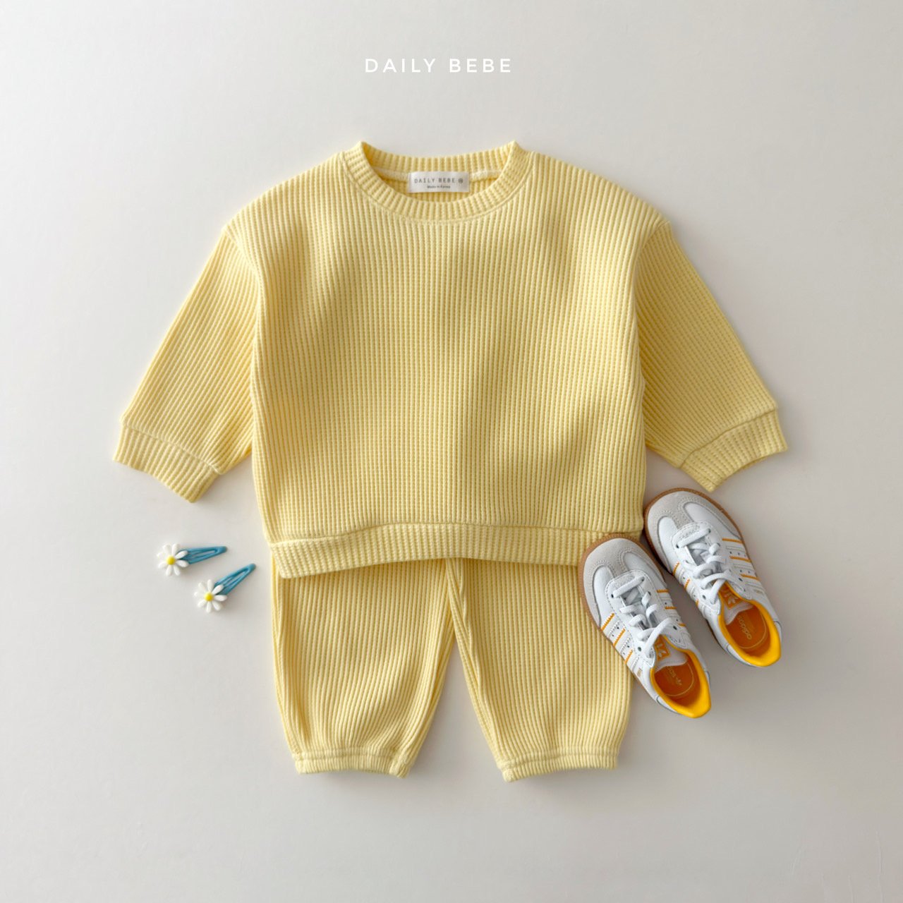 韓國童裝 26春 | DD02 華夫格套裝 (75~140cm)