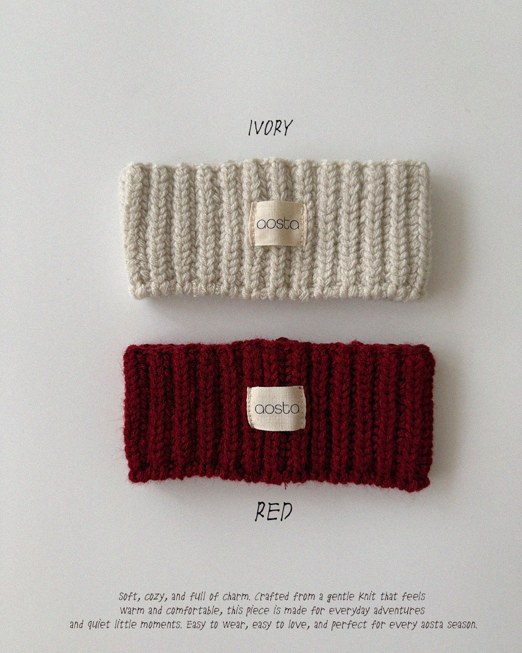 韓國童裝 26秋| AO09 Knit Cookie Headband 髮帶 (FREE)