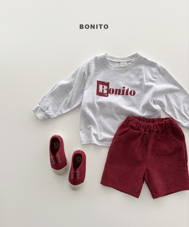 韓國童裝 26秋| BT10 Box B Ribbed Tee 上衣 (80-140)