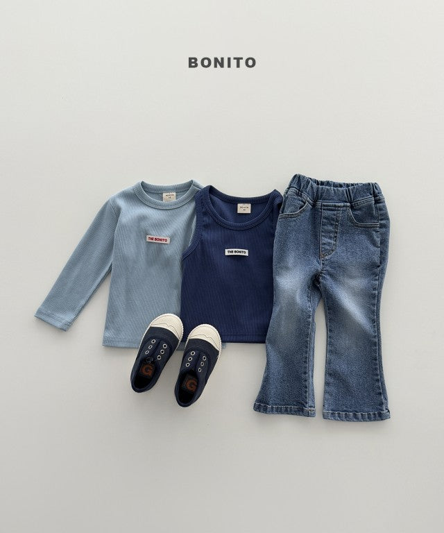 韓國童裝 26秋| BT57 Bootcut Spandex Denim Pants 牛仔褲 (80-140)