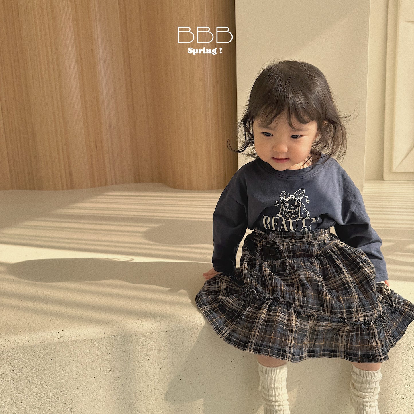 韓國童裝 26春 | BB30 Bebe Dot Dot Skirt (70-110cm)