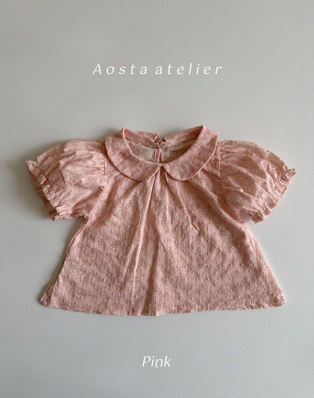 韓國童裝 25夏 | AO25268 COLLAR BLOUSE