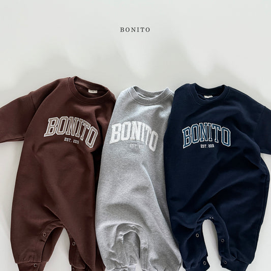韓國童裝 25秋| BT25304 BEBE) BONITO連身包屁衣 LONG BABY SUIT (60-85cm)