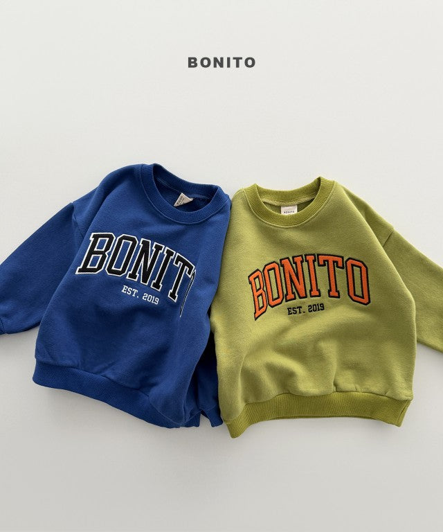 韓國童裝 26秋| BT31 Bonito Patch Embroidery Sweatshirt 衛衣 (80-140)
