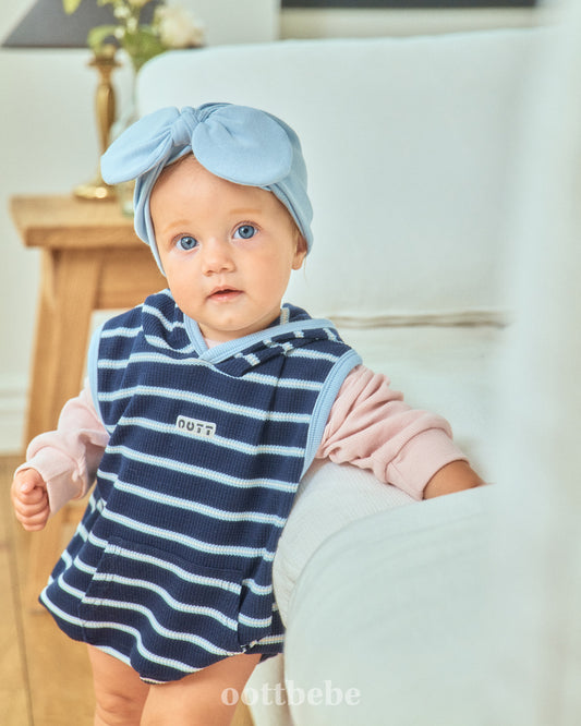韓國童裝 | OT253567 Hooded Baby Suit