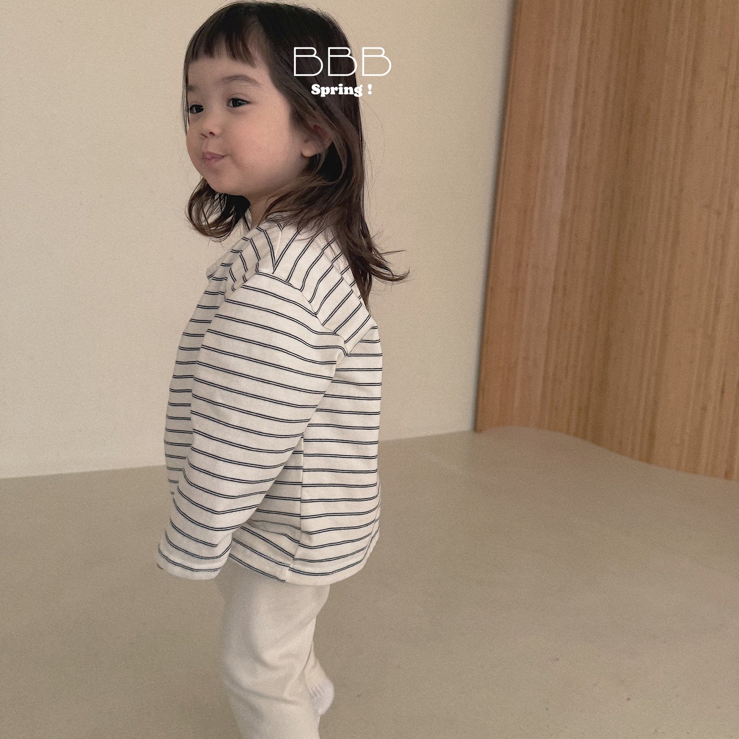 韓國童裝 26春 | BB04 Stripe Box T-shirt (70-110cm)