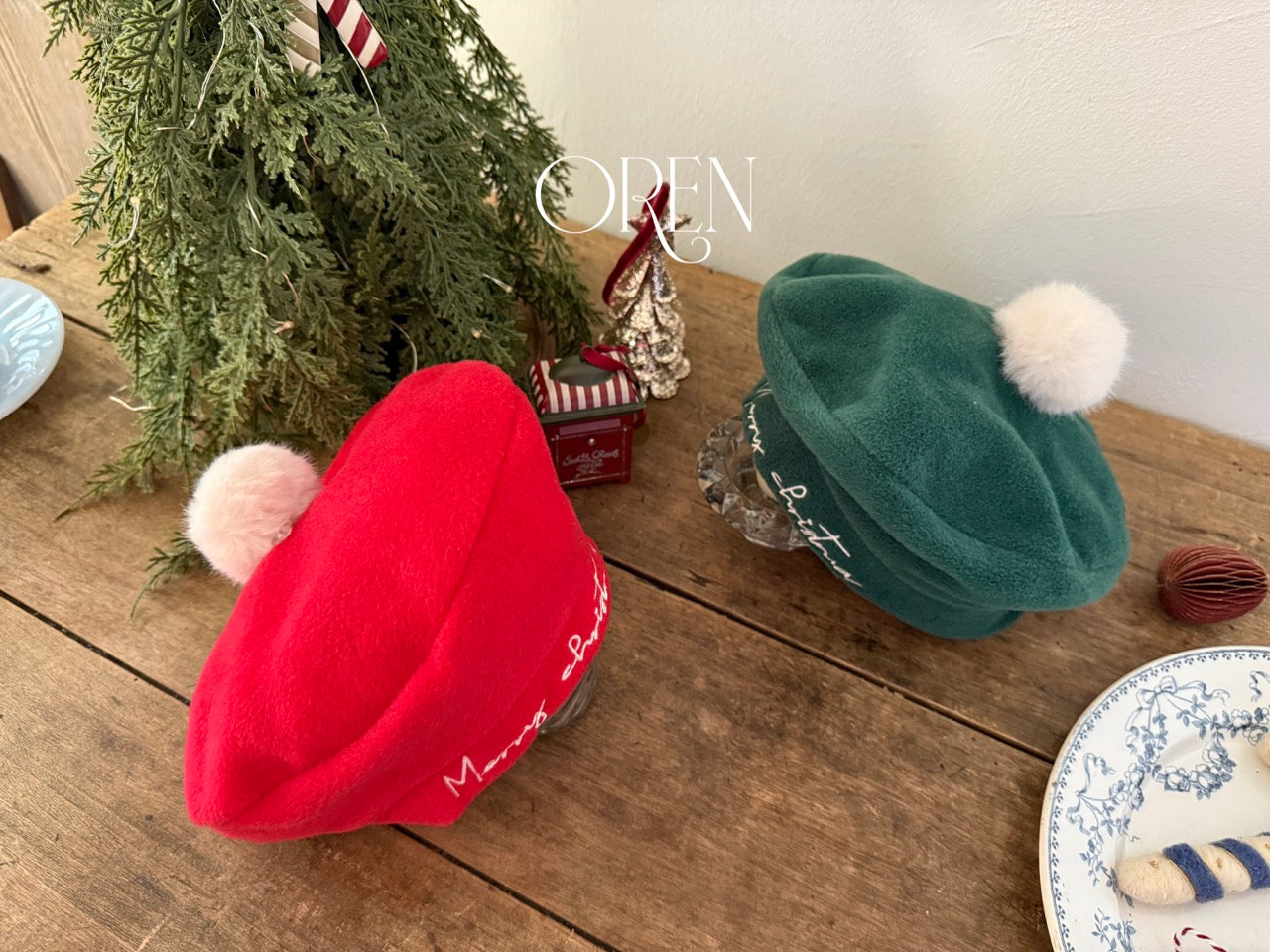 韓國童裝 25秋冬 | OR25506 聖誕款 Christmas Beret