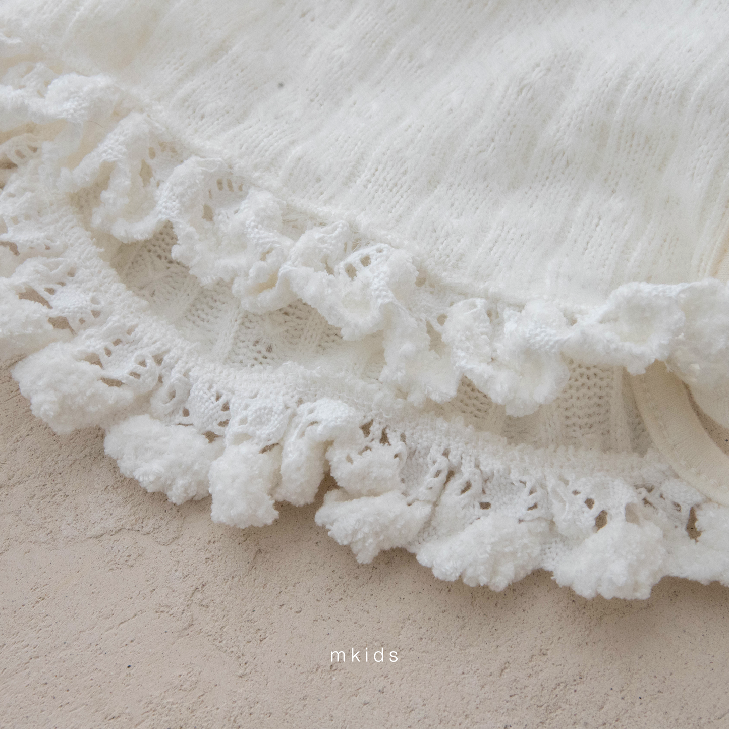 韓國童裝 25秋冬 | MD25434 Lace Bonnet (3-24m)