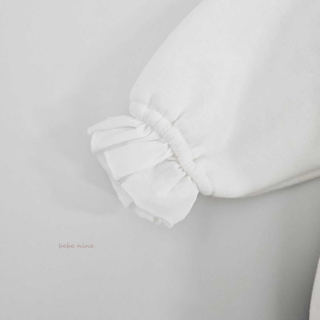 韓國童裝 25秋冬| BN25443 Heart Frill Sweatshirt