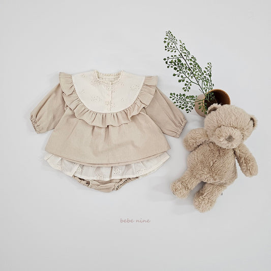 韓國童裝 25秋| BN25371 ELLA BLOOMER SET