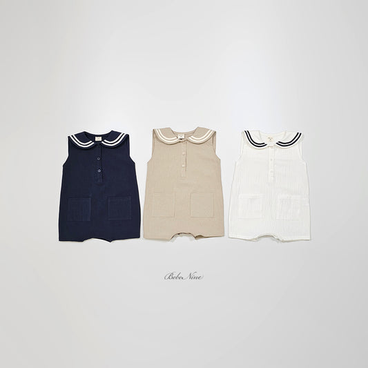 韓國童裝 26夏| BN01 Lia Marine Suit 莉亞海軍風連身衣