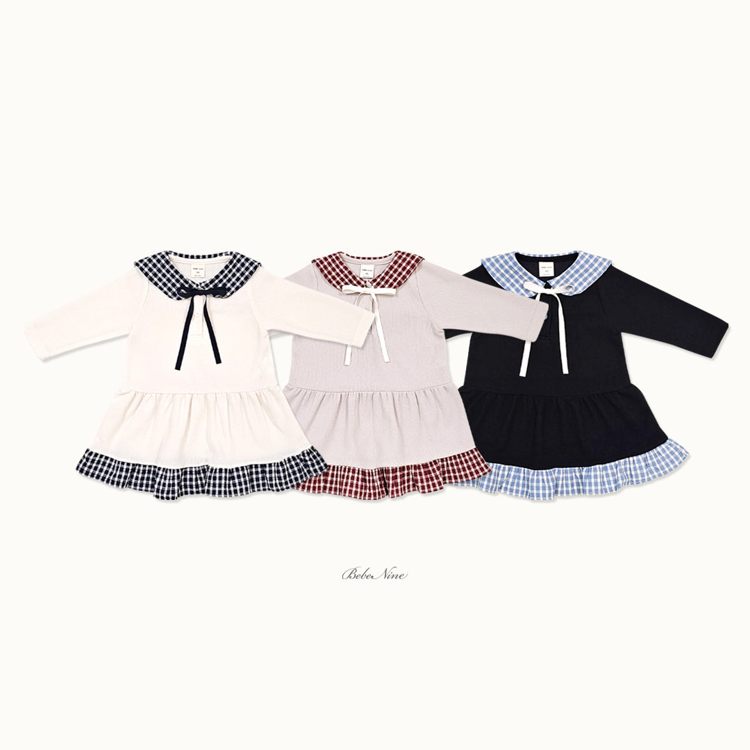 韓國童裝 26秋| BN05 Maison Check Dress 連身裙 (75-115)