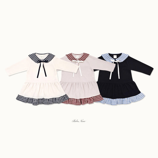 韓國童裝 26秋| BN05 Maison Check Dress 連身裙 (75-115)