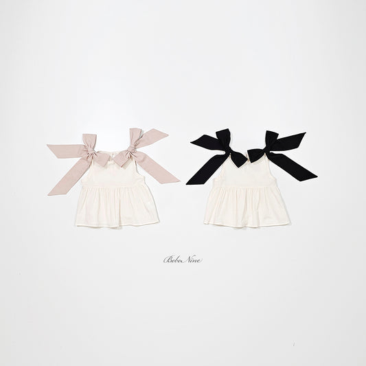 韓國童裝 26夏| BN22 Loen Ribbon Blouse 羅恩蝴蝶結襯衫