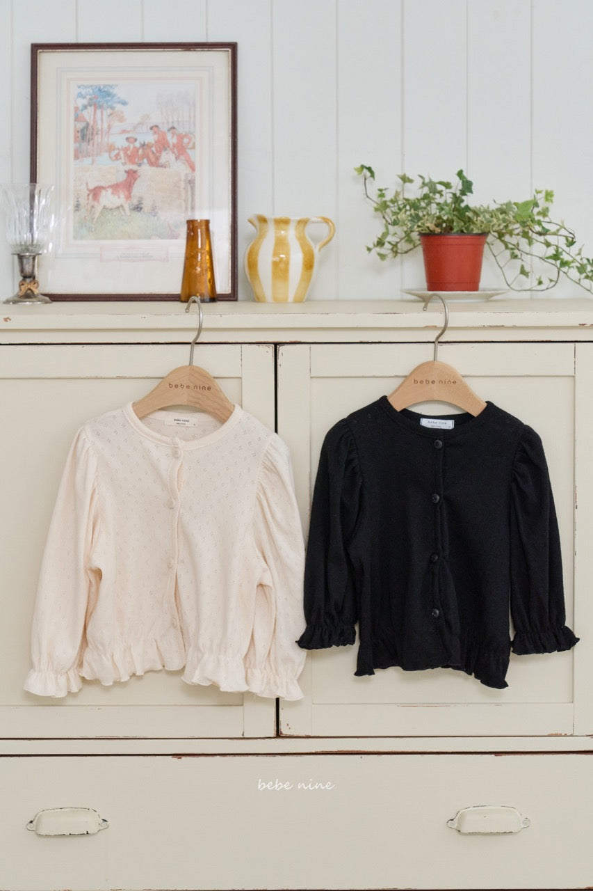 韓國童裝 25秋| BN25365 EDEL FRILL CARDIGAN