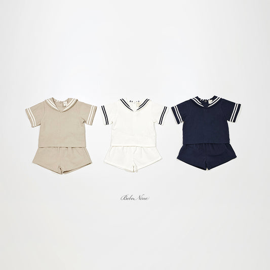 韓國童裝 26夏| BN02 Lia Marine Set 莉亞海軍風套裝