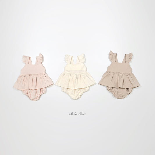 韓國童裝 26夏| BN09 Rael Frill Set 拉埃爾荷葉邊套裝